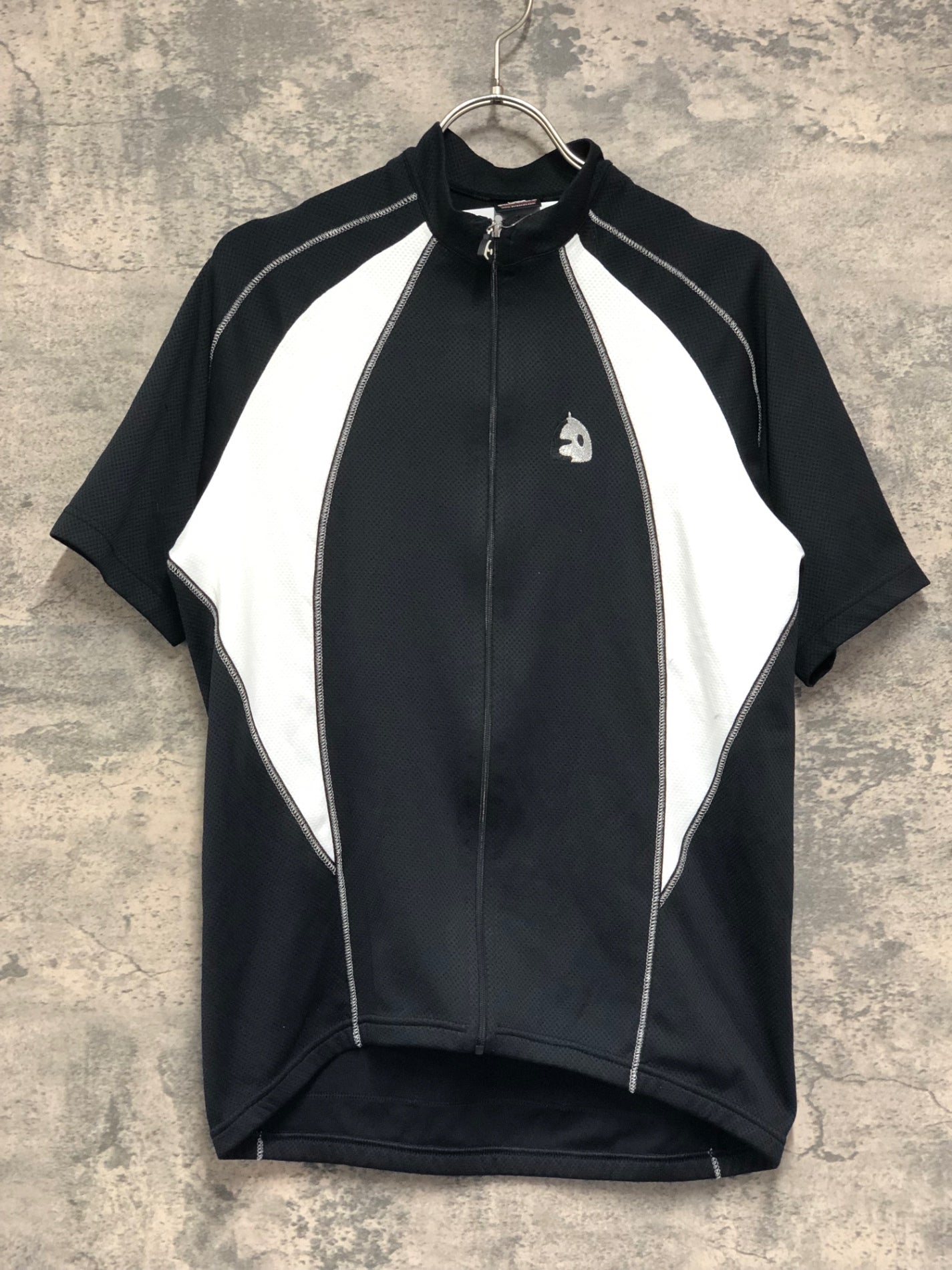 IX738 エチュオンド ETXEONDO 半袖 サイクルジャージ 黒 白 L