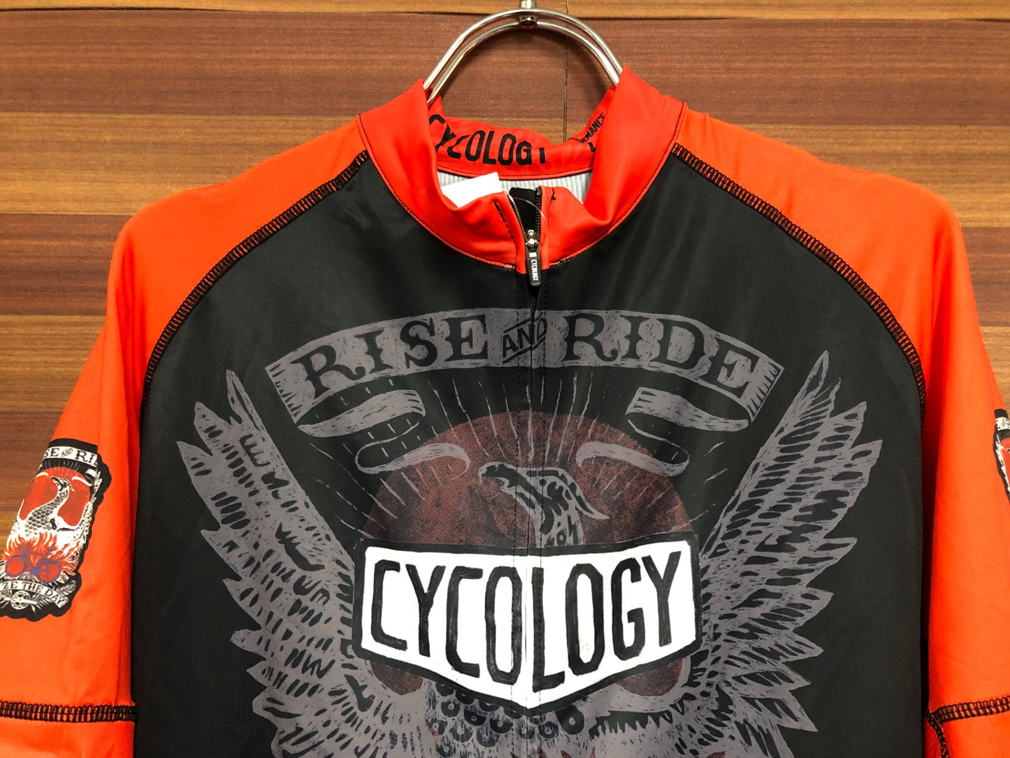 IM210 サイコロジー CYCOLOGY 半袖 サイクルジャージ 黒 赤 L