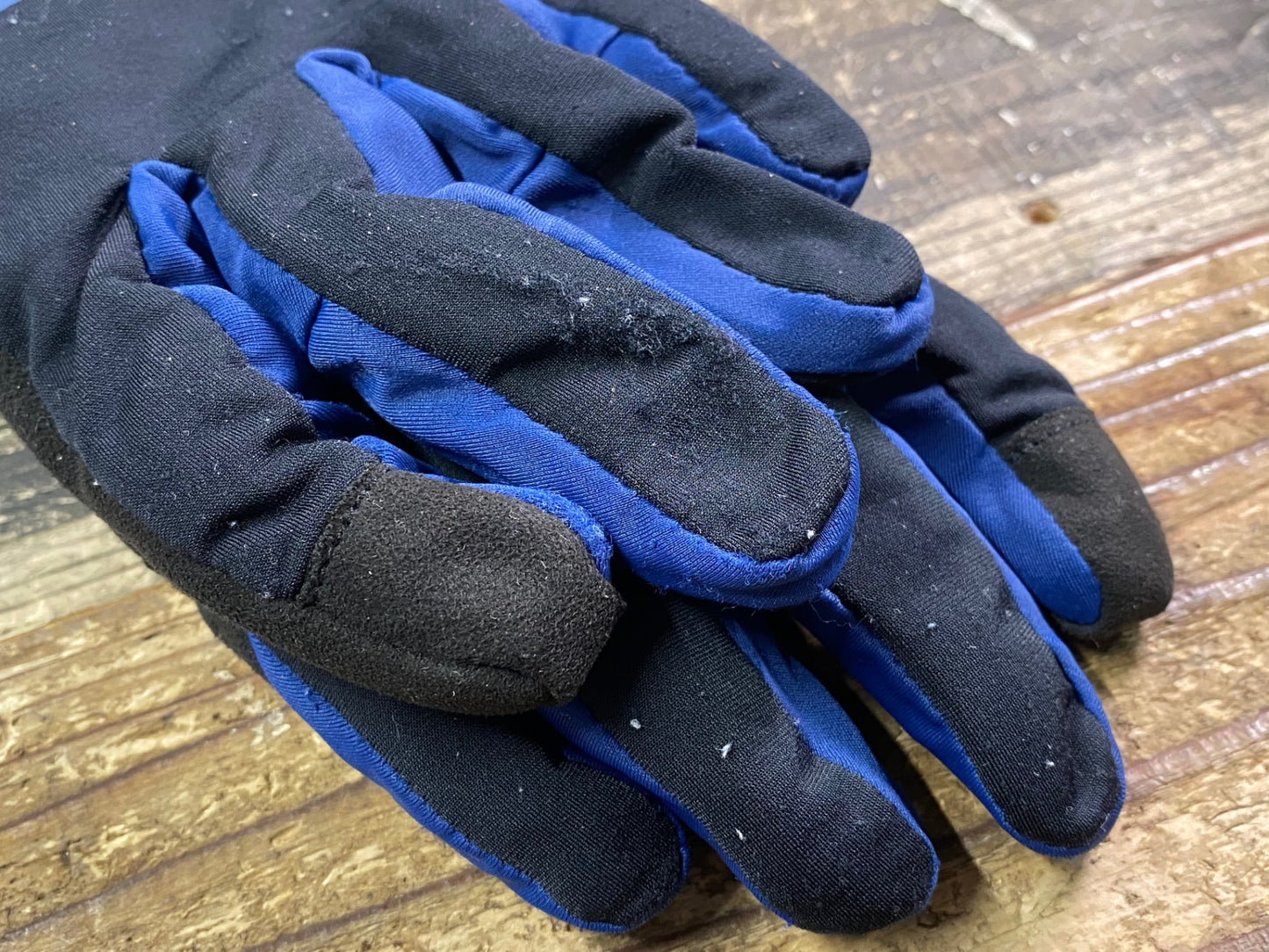 IT241 シマノ SHIMANO 長指 グローブ 黒 青 L 裏起毛 GORE-TEX INFINIUM