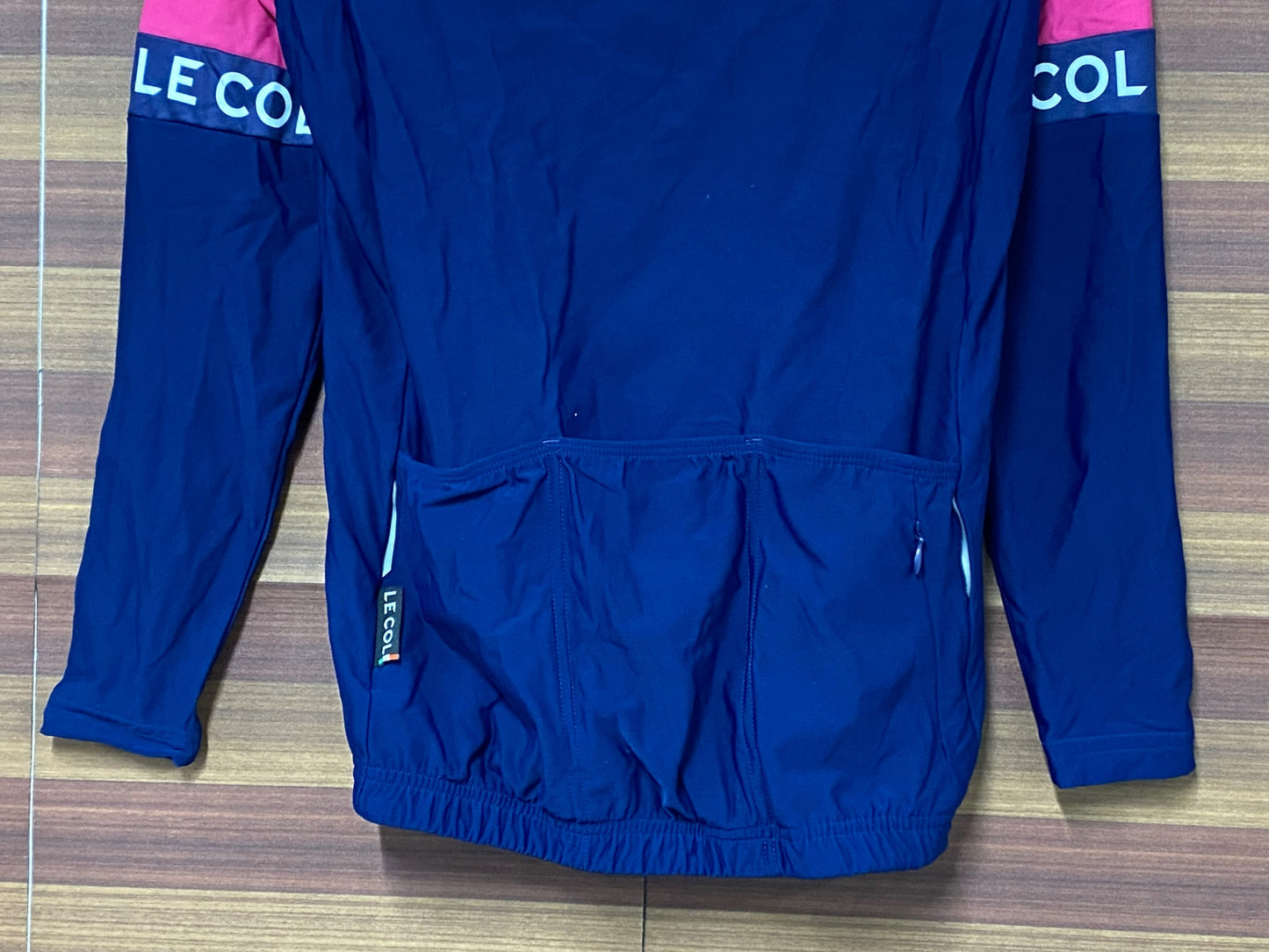 IO336 ルコル LECOL レディース 長袖 サイクルジャージ ピンク青 S