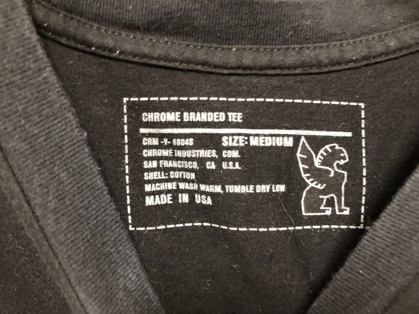 IY036 クローム CHROME INDUSTRIES 半袖 Tシャツ 黒 M