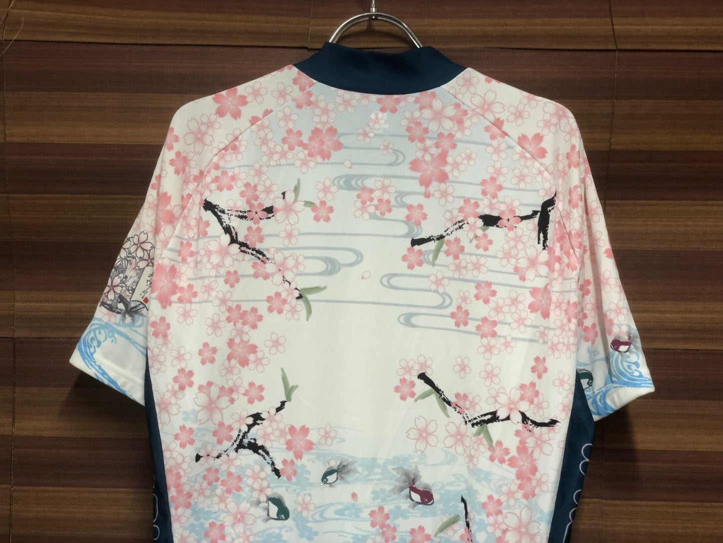 IM317 パールイズミ PEARL iZUMi 半袖 サイクルジャージ 白 ピンク 桜柄 XL