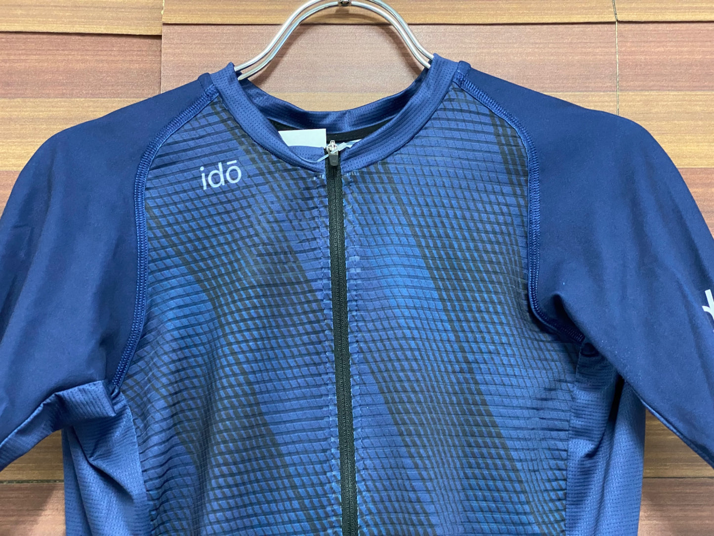 IU269 ido 半袖 サイクルジャージ 紺 S ※インドア用