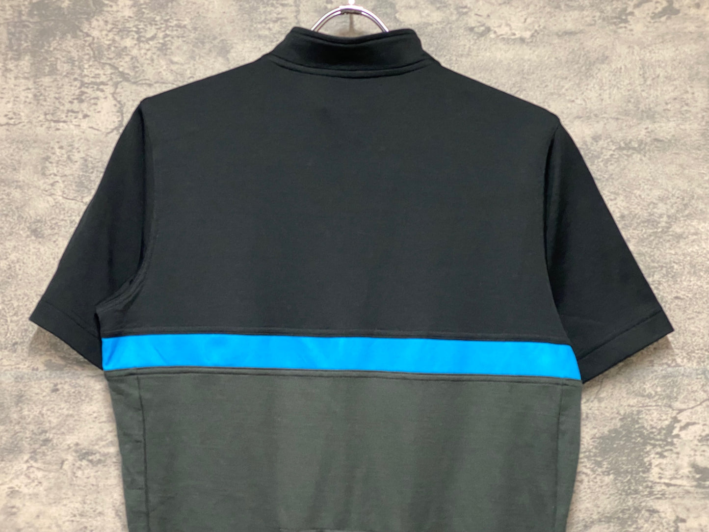 JC807 ラファ Rapha MEN'S CLUB JERSEY 半袖 サイクルジャージ ハーフジップ 黒 L TEAM sky