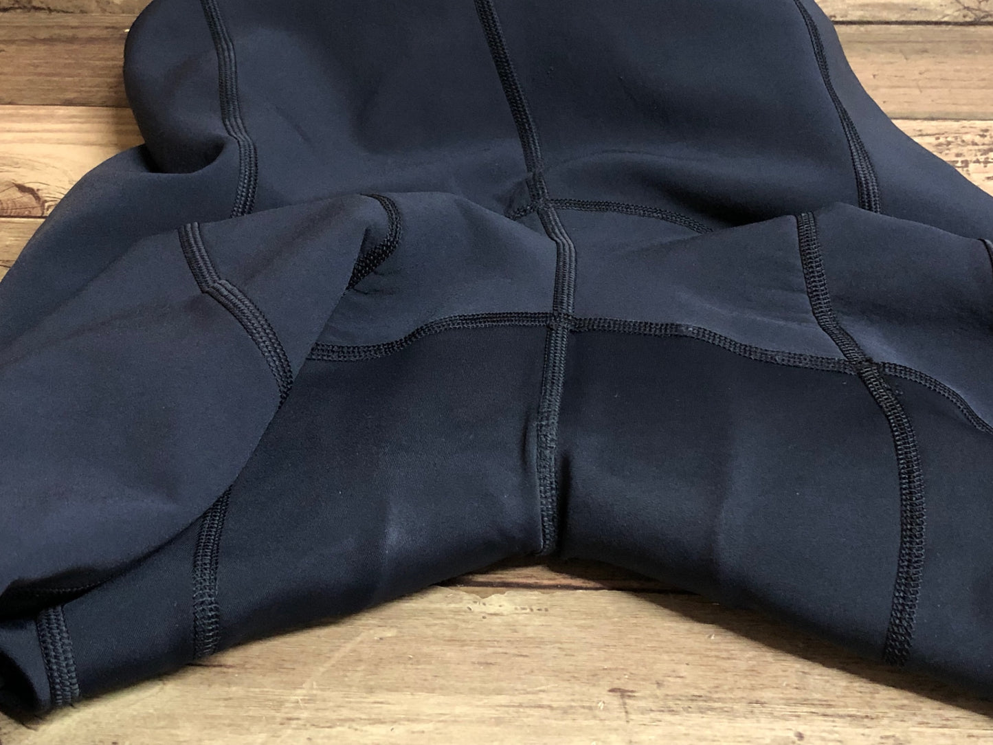 IP098 ラファ Rapha PRO TEAM WINTER TIGHTS WITH PAD Ⅱ ビブタイツ 黒 S 裏起毛 ※擦れ