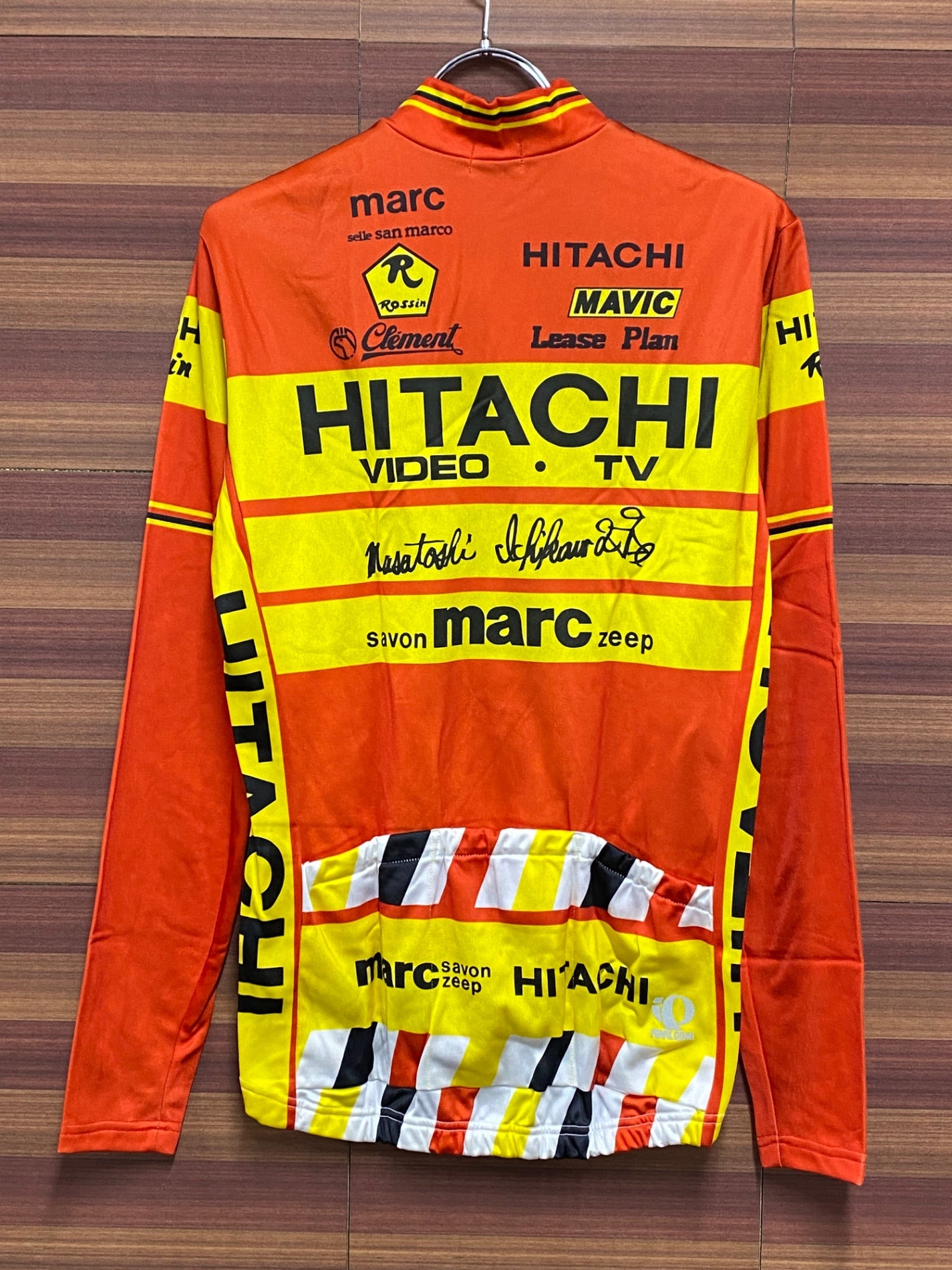 IB521 パールイズミ PEARL iZUMi 長袖 サイクルジャージ ハーフジップ 赤 L ビンテージ 未使用