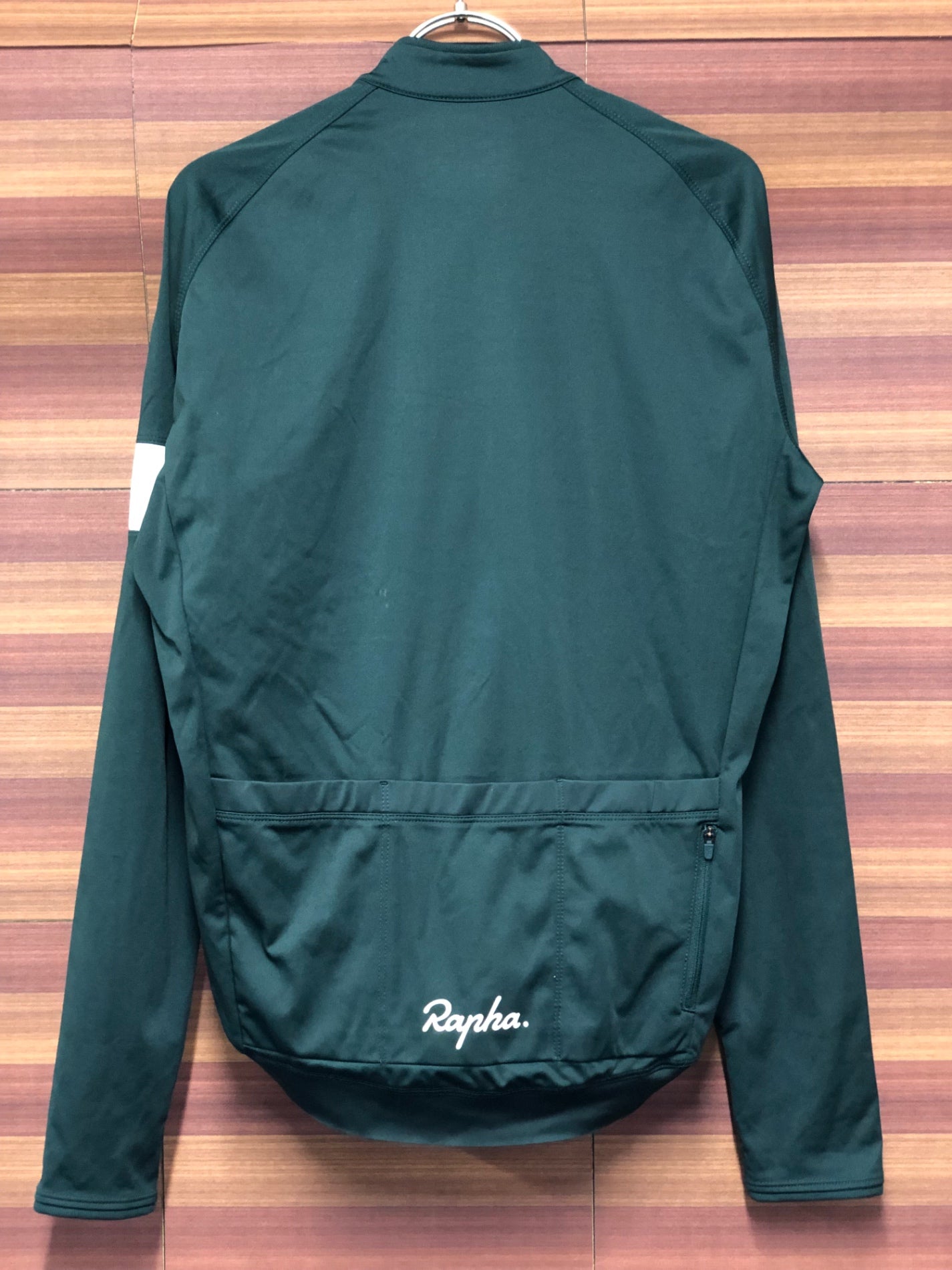IT036 ラファ Rapha CORE LONG SLEEVE JERSEY 長袖 サイクルジャージ 深緑 M 裏起毛