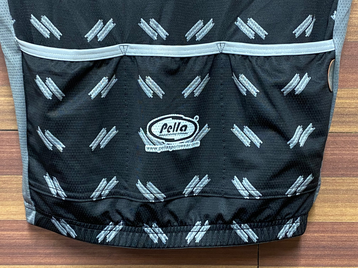 IH962 ペラ pella 半袖 サイクルジャージ 黒 M