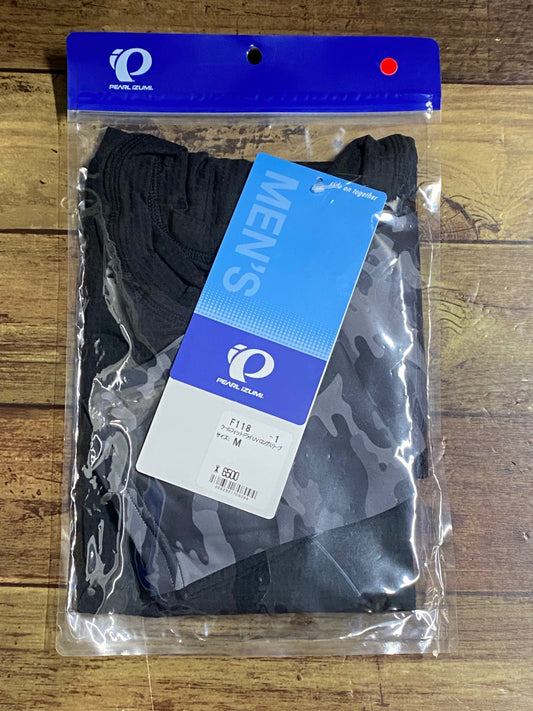 IQ229 パールイズミ PEARL iZUMi 長袖 ベースレイヤー 黒 カモ柄 M