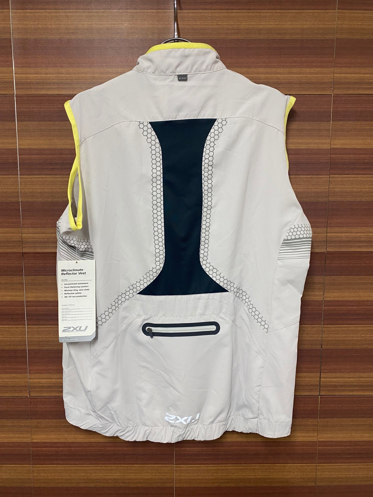 IQ180 ツ―タイムズユー 2XU ジレ サイクルベスト オフホワイト M