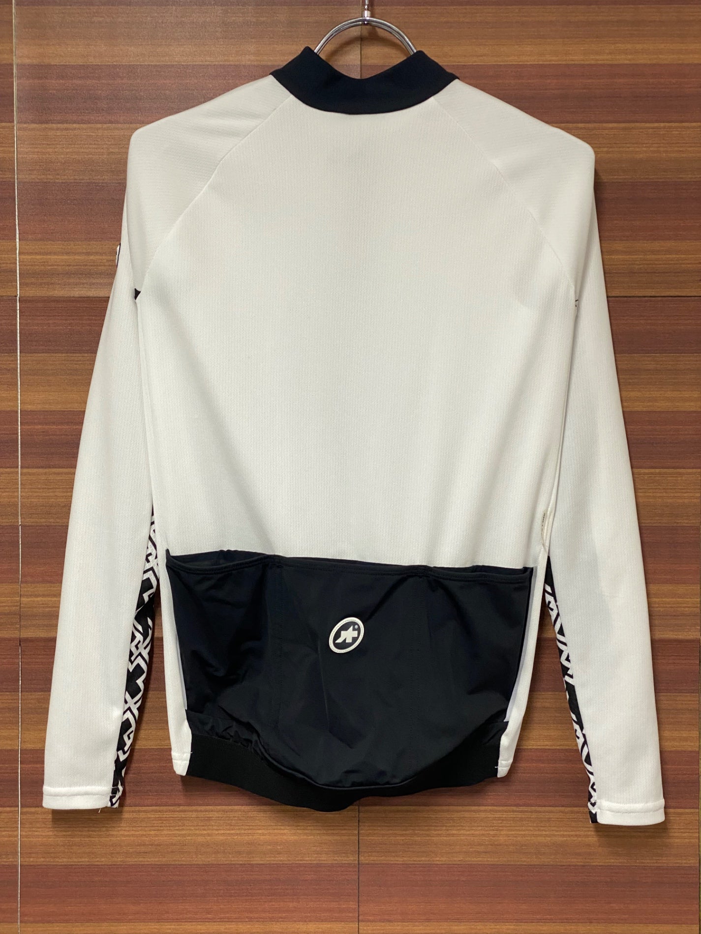 IL598 アソス Assos MILLE GT Summer Long Sleeve Jersey 長袖 サイクルジャージ 白黒 XS