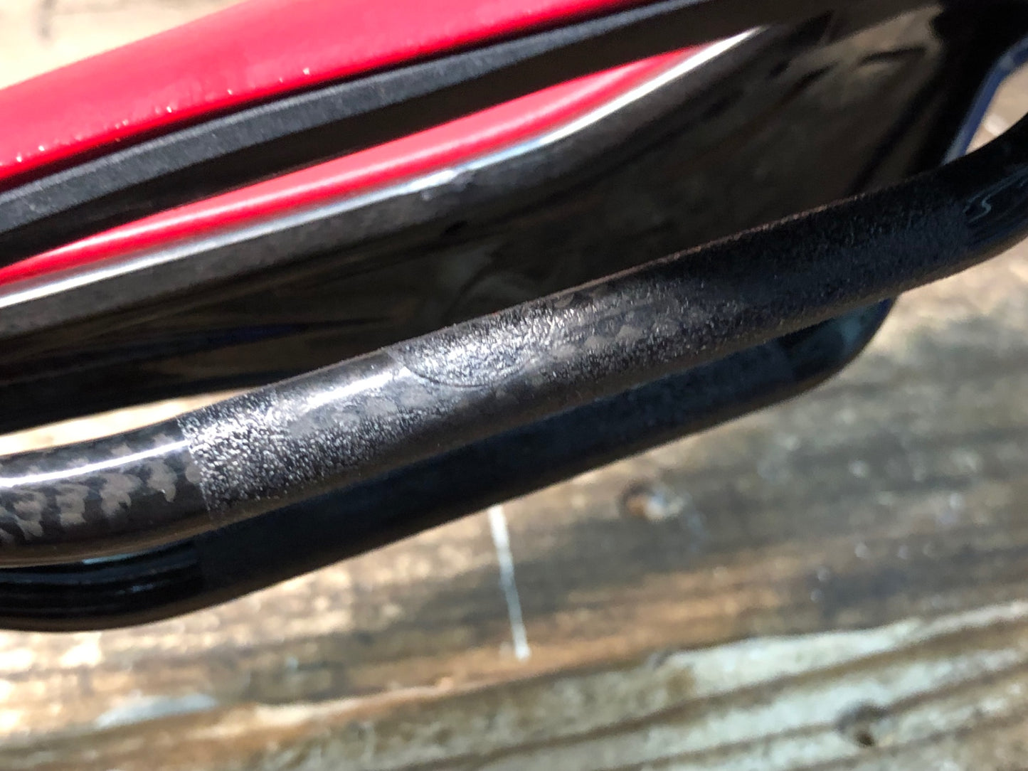 IV274 スペシャライズド SPECIALIZED S-WORKS パワー Power サドル カーボンレール 143㎜ 赤