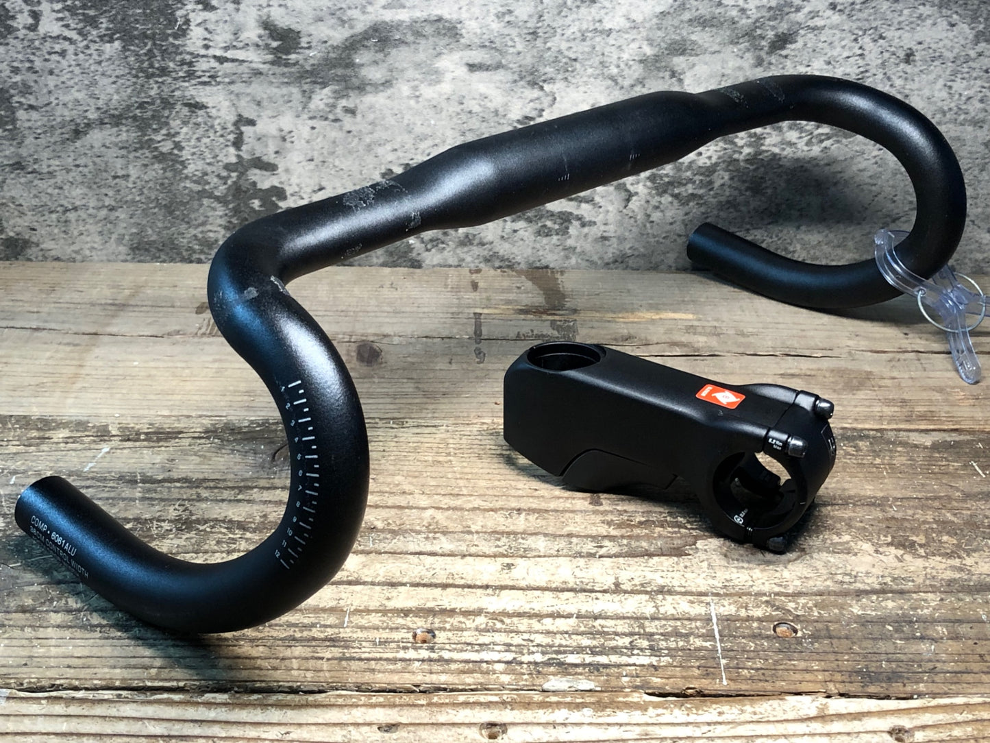 JA072 ボントレガー BONTRAGER COMP アルミ ドロップハンドル 380/420mm ステム 90mm Φ31.8 OS セット