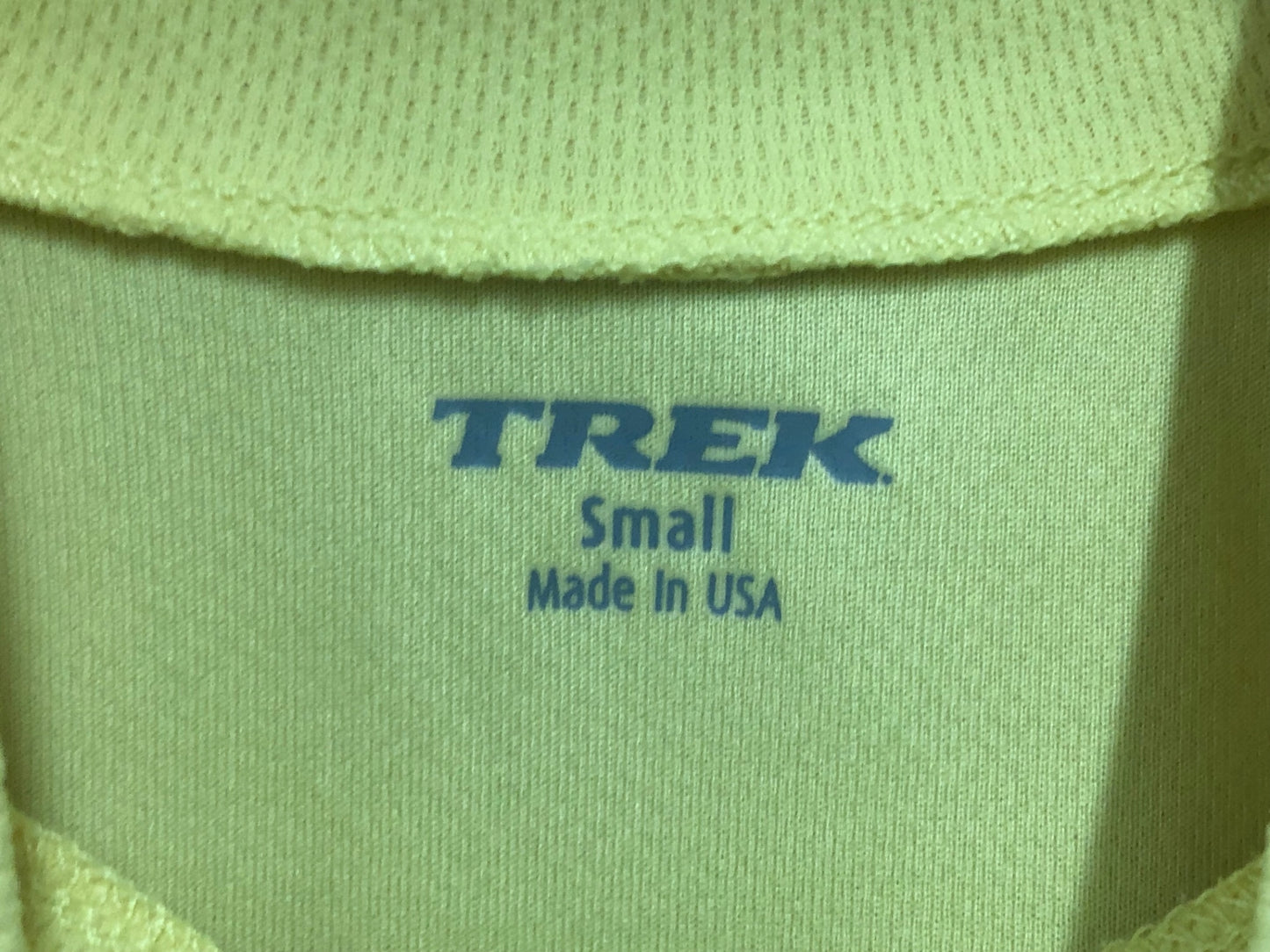 IY168 トレック TREK 半袖 サイクルジャージ 黄 S ハーフジップ