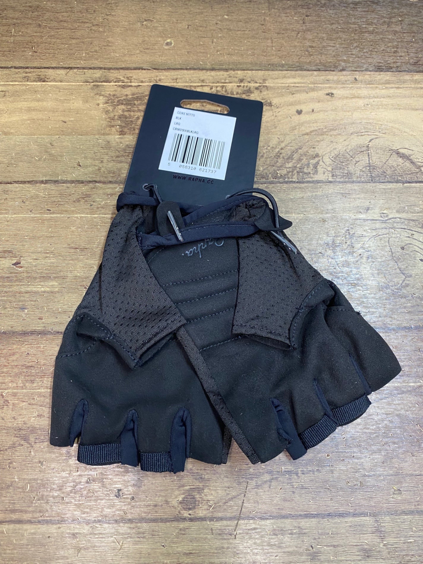 JB131 ラファ Rapha CORE MITTS 指切り グローブ 黒 L