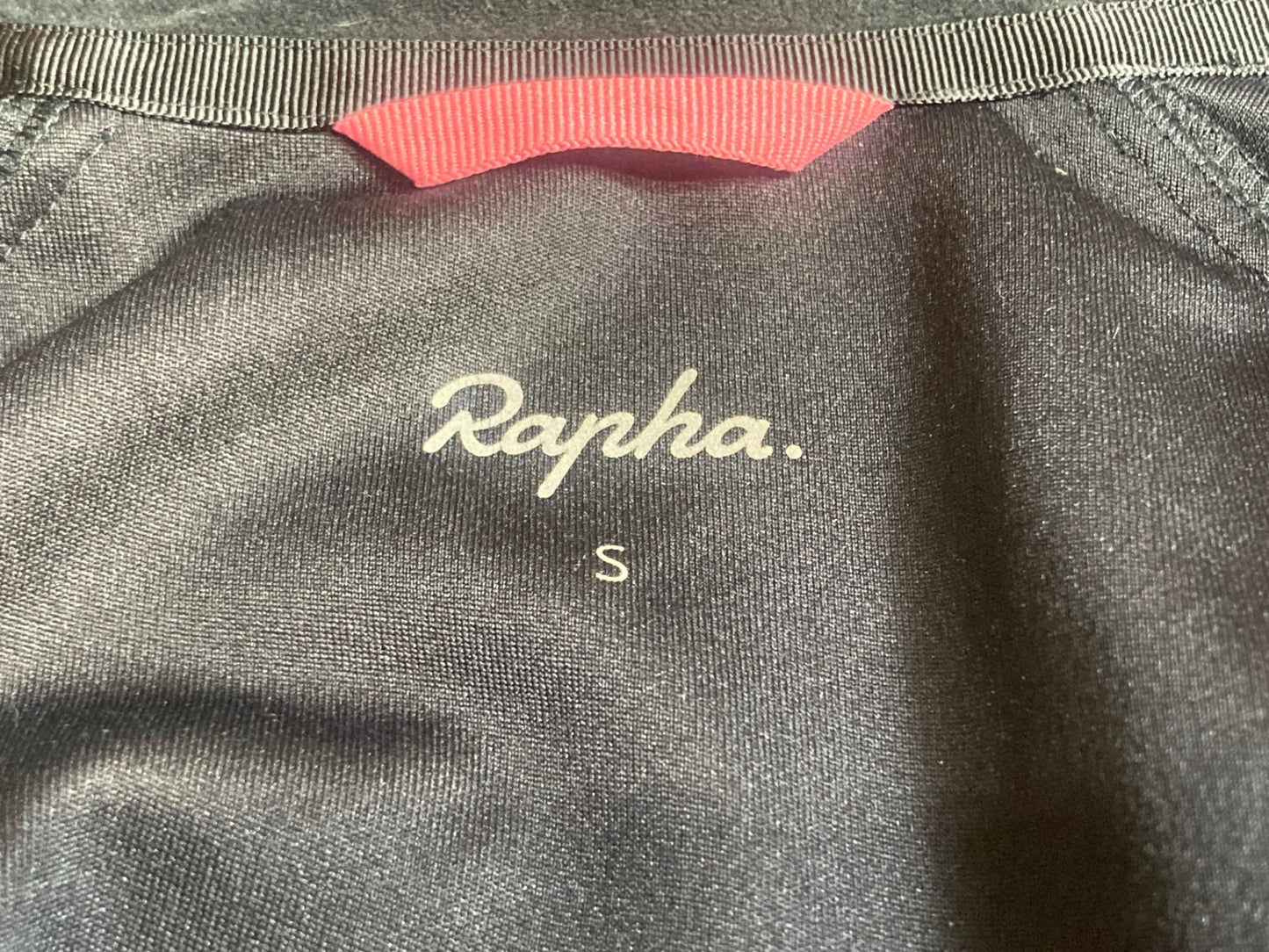 HR775 ラファ Rapha クラシックウィンタージャケット CLASSIC WINTER JACKET長袖 黒 S 裏起毛 ※擦れ, 肩ダメージ, ペット毛