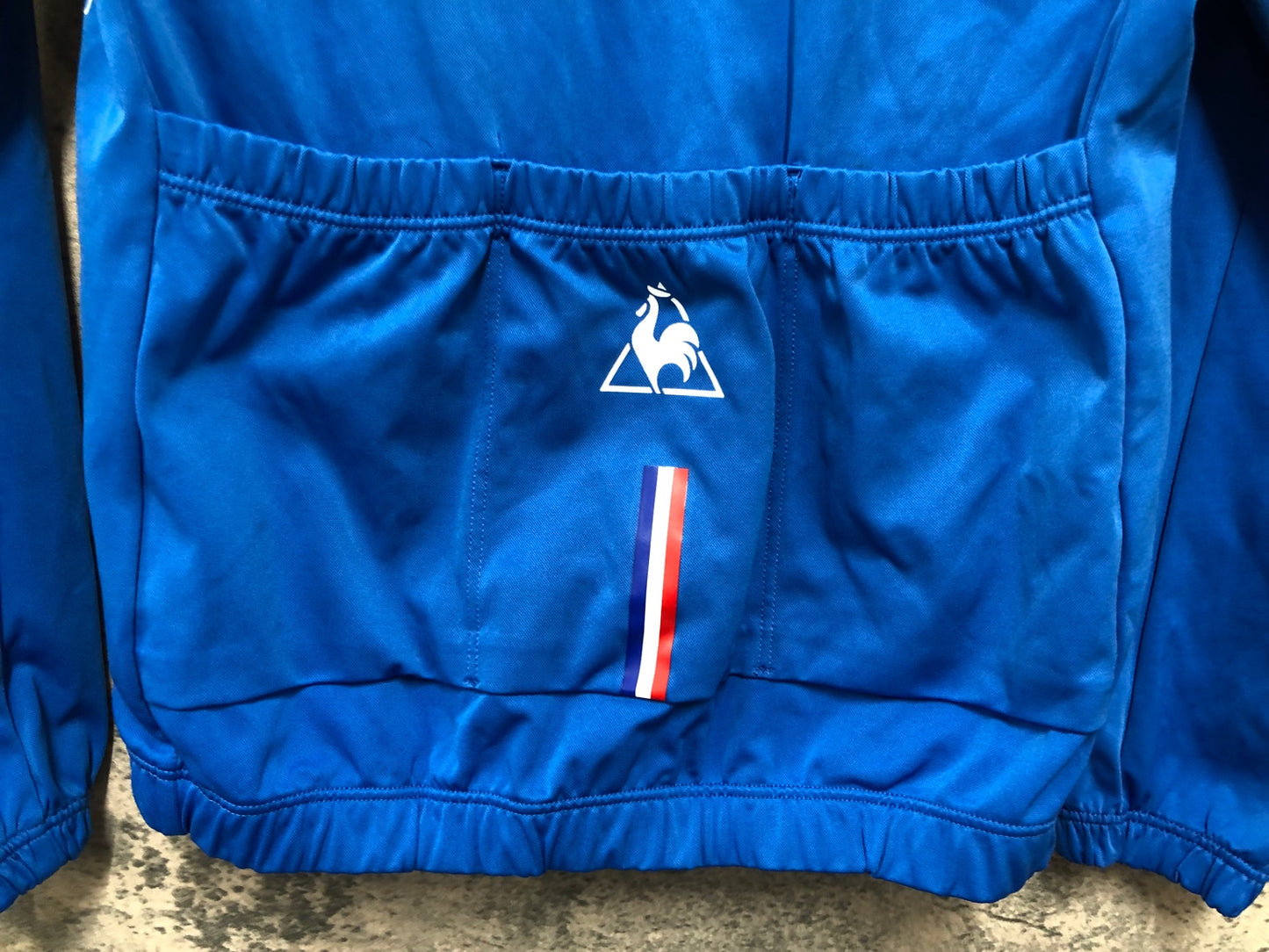 IY177 ルコックスポルティフ le coq sportif 長袖 サイクルジャージ 青 SS