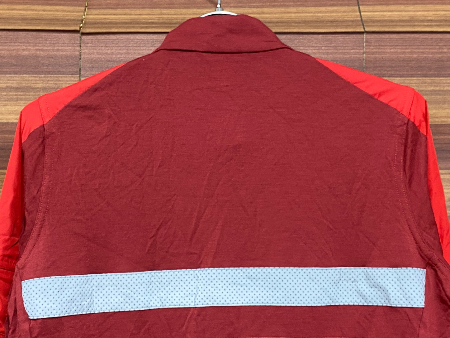 IT063 ラファ Rapha BREVET LONG SLEEVE WINDBLOCK JERSEY 長袖 サイクルジャージ 赤 S