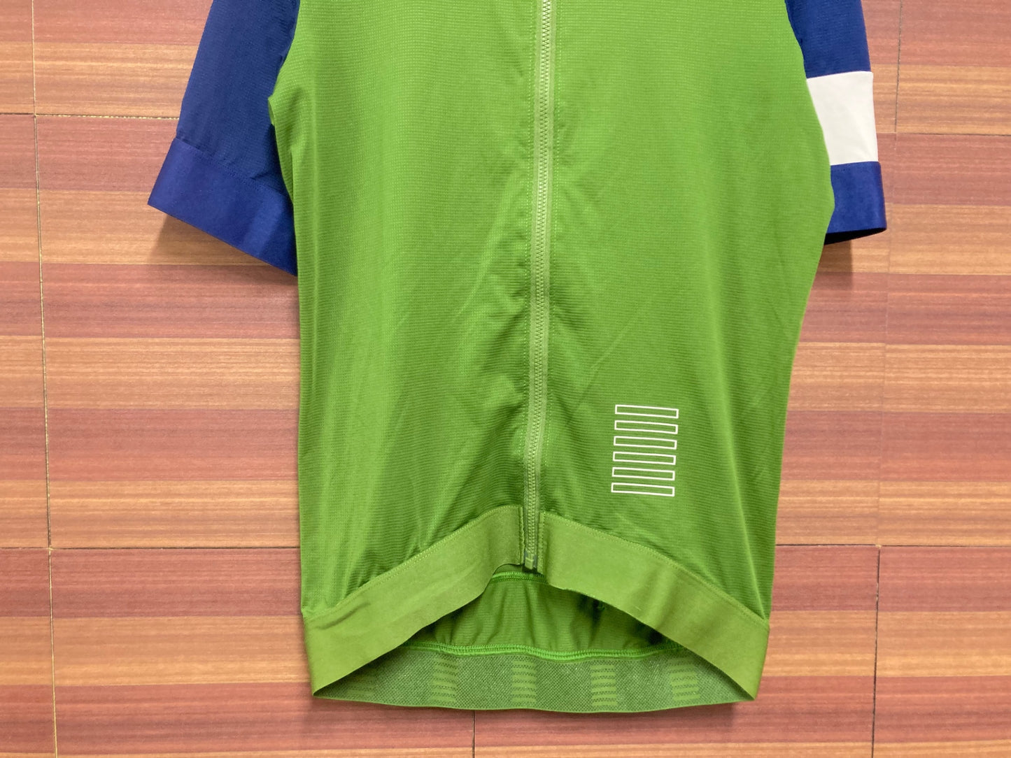 IC167 ラファ Rapha PRO TEAM TRAINING JERSEY 半袖 サイクルジャージ 緑 紺 S