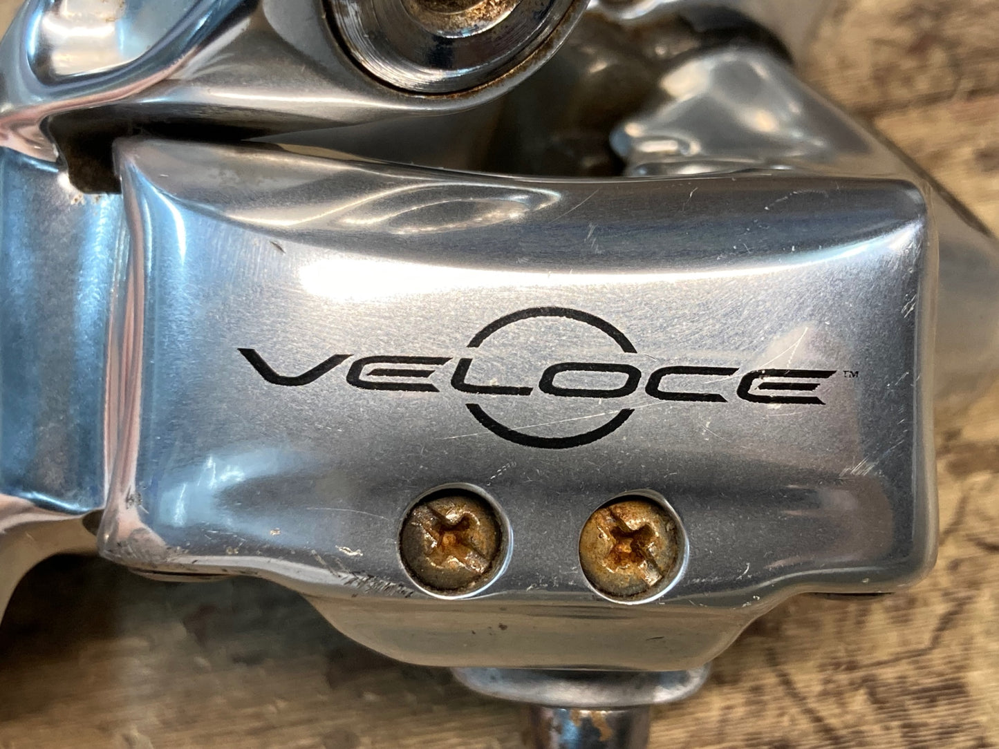 IJ898 カンパニョーロ CAMPAGNOLO ヴェローチェ VELOCE リアディレイラー 10S ※本体割れのためジャンク