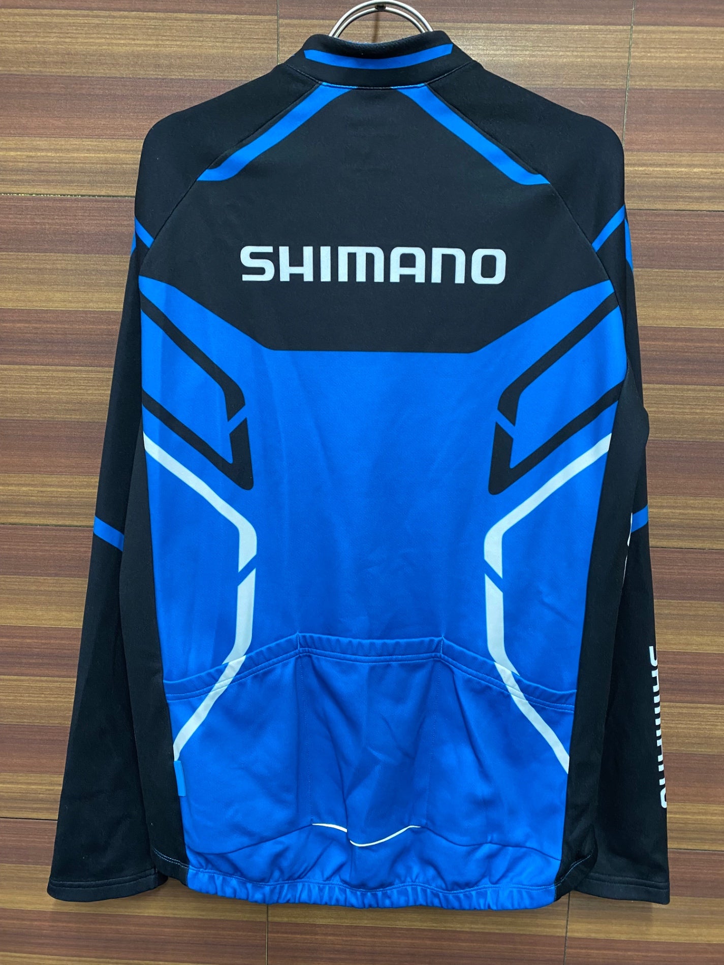 IO799 シマノ SHIMANO 長袖 サイクルウェア 裏起毛 水色 ASIA XL