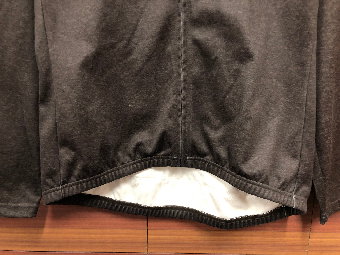 IM164 パールイズミ PEARL iZUMi 長袖 サイクルジャージ 黒 グレー L 裏起毛