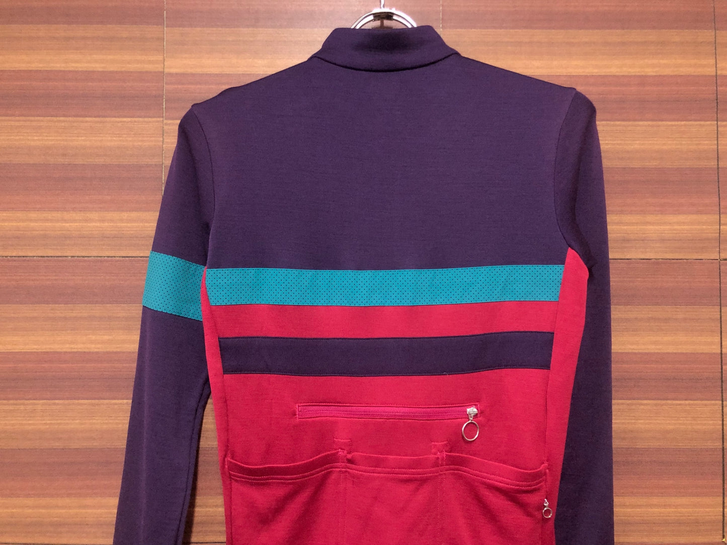 IF090 ラファ Rapha BREVET LONG SLEEVE JERSEY 長袖 サイクルジャージ パープル ピンク XS