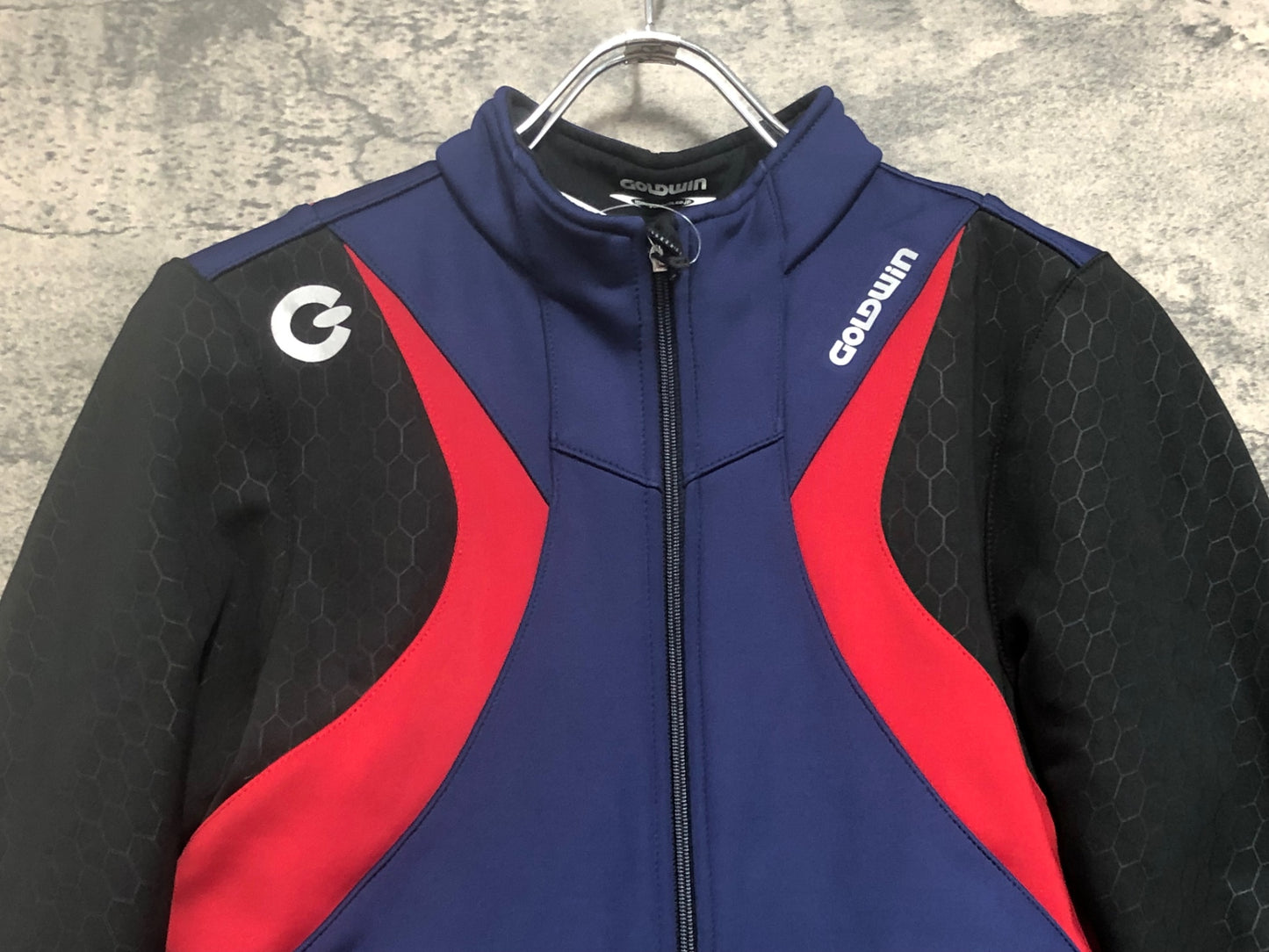 IX170 ゴールドウィン GOLDWIN 長袖 サイクルジャケット 紺 M 裏起毛