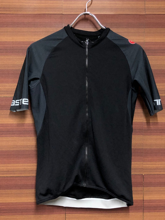 IO129 カステリ CASTELLI 半袖 サイクルジャージ 黒 S