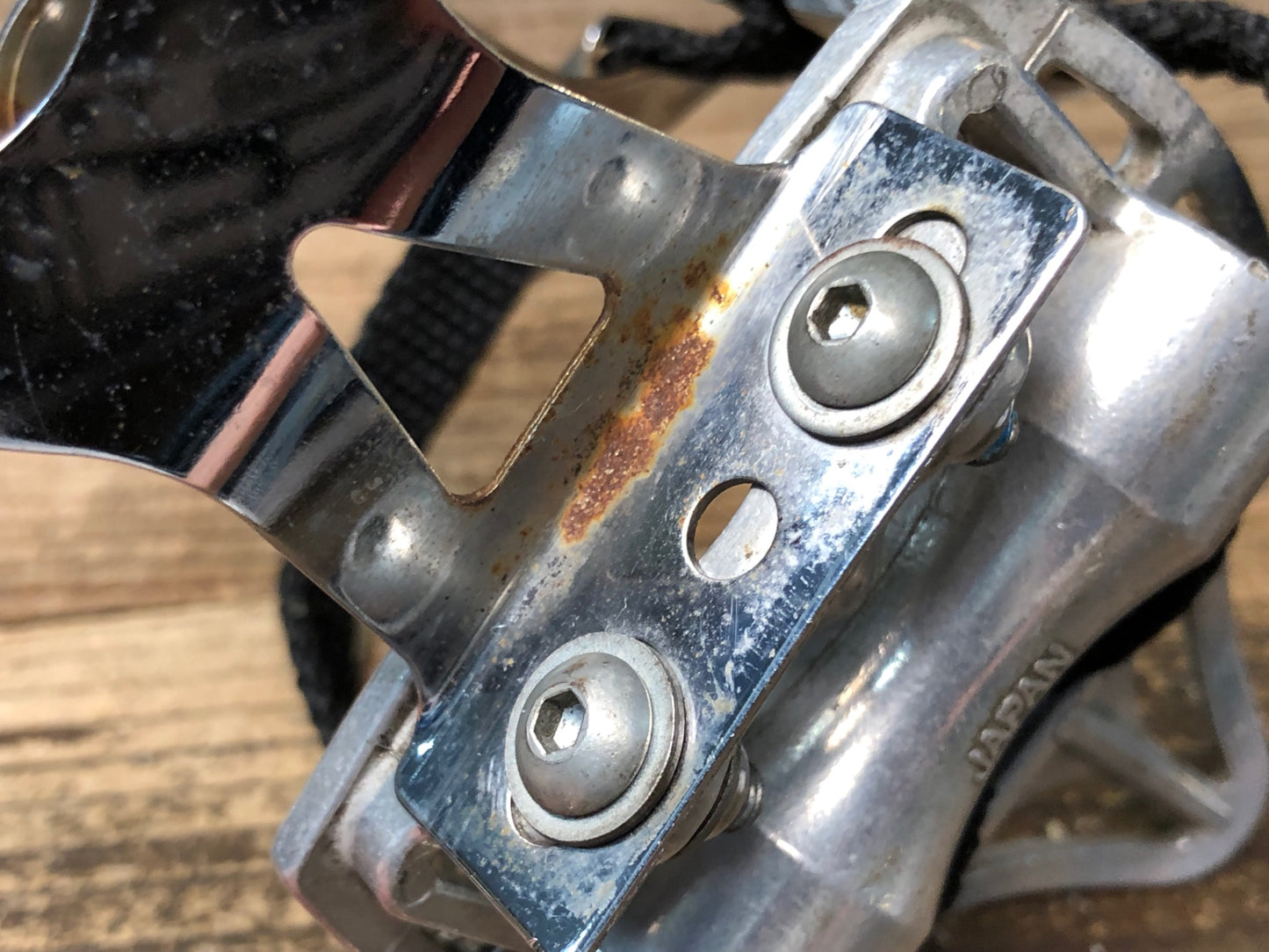 HZ337 三ヶ島ペダル MKS アーバンプラットフォーム Urban Platform フラットペダル シルバー トゥークリップ付属