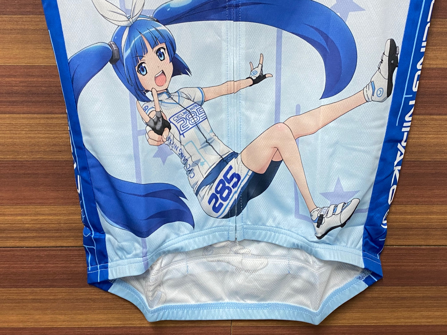 IS006 アウローラ AURORA 半袖 サイクルジャージ 白 L サイクリングニパ子 ニパ子Ver.