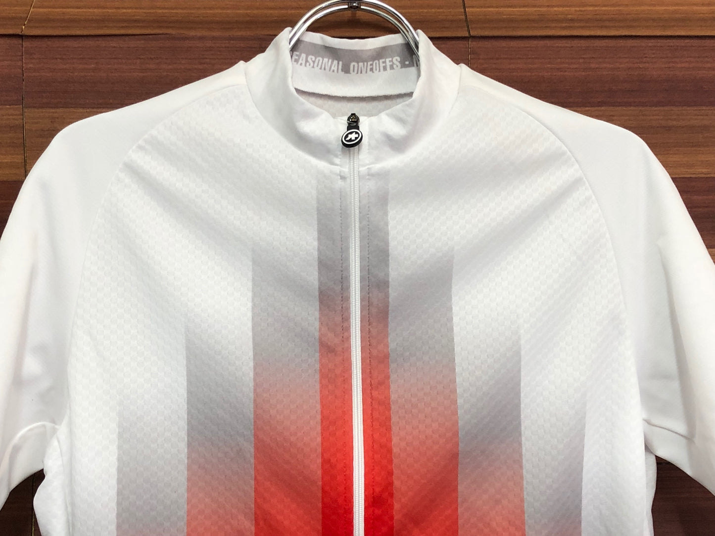 IS959 アソス Assos MILLE GT 半袖 サイクルジャージ 白 赤 黒 L ※タグカット