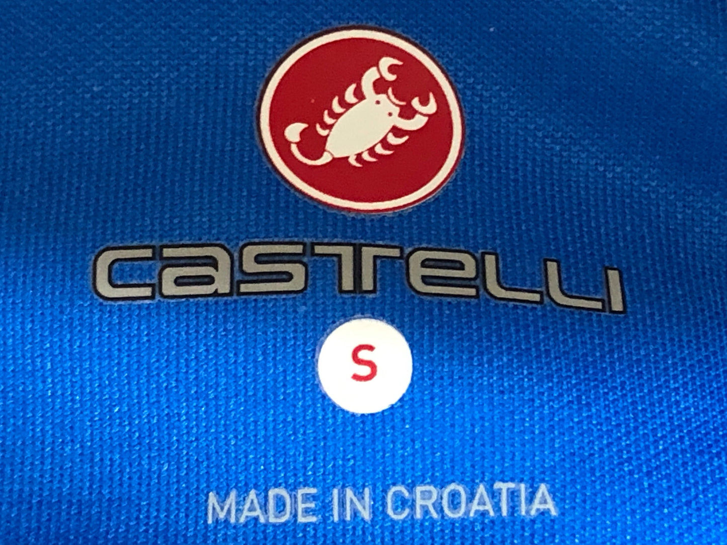 HW949 カステリ CASTELLI 長袖 サイクルジャージ 青 S