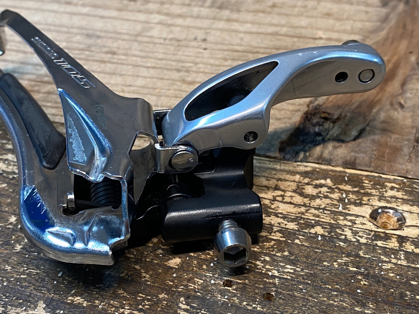 GR351 シマノ SHIMANO 105 FD-5800 フロントディレイラー 2S 直付 シルバー ※ワッシャー欠品