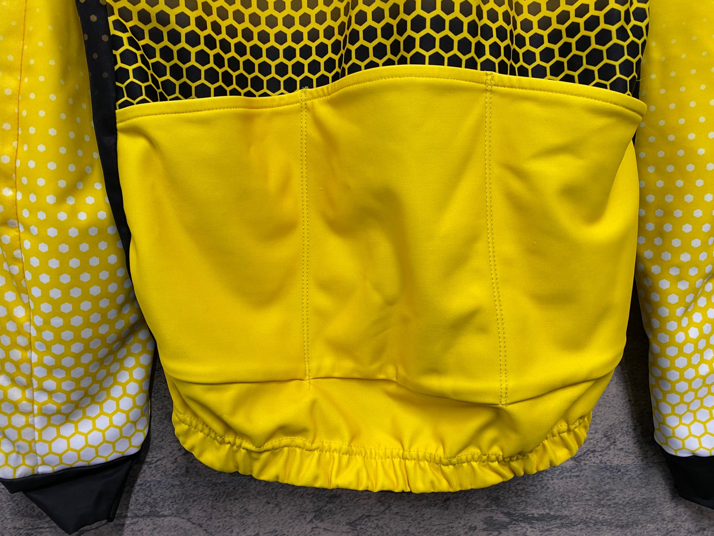 JA513 アグ AGU 長袖 サイクルジャケット 黄 M 裏起毛 JUMBO VISMA