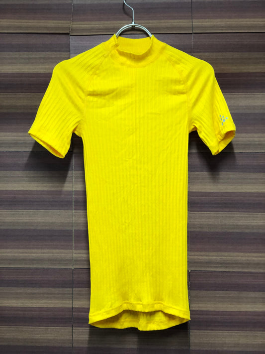 IU251 クラフト CRAFT 半袖 べースレイヤー 黄 XS