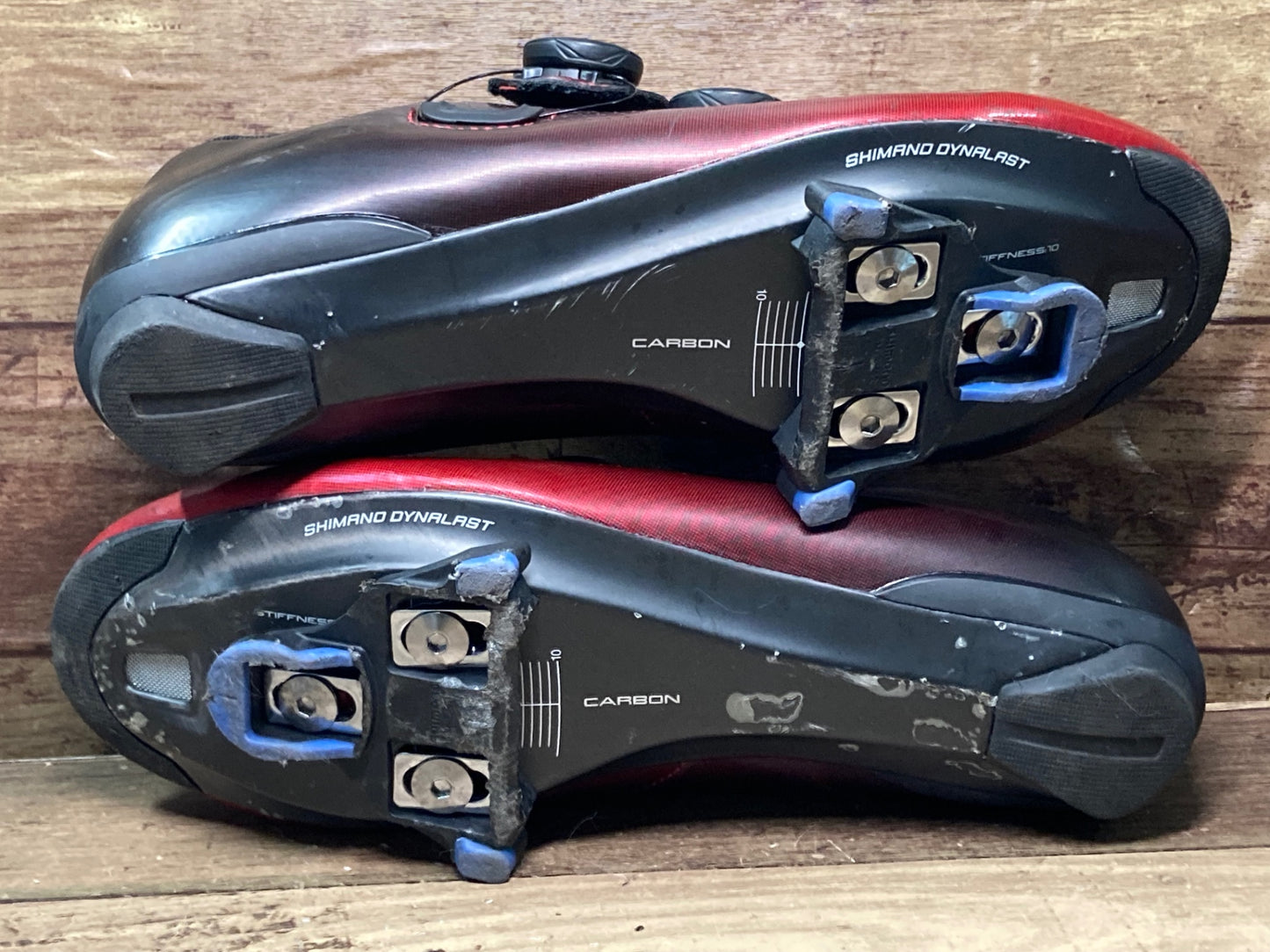 IN404 シマノ SHIMANO RC7 SHRC701M ビンディングシューズ 赤黒 EU41 SPD-SL ソール傷有り