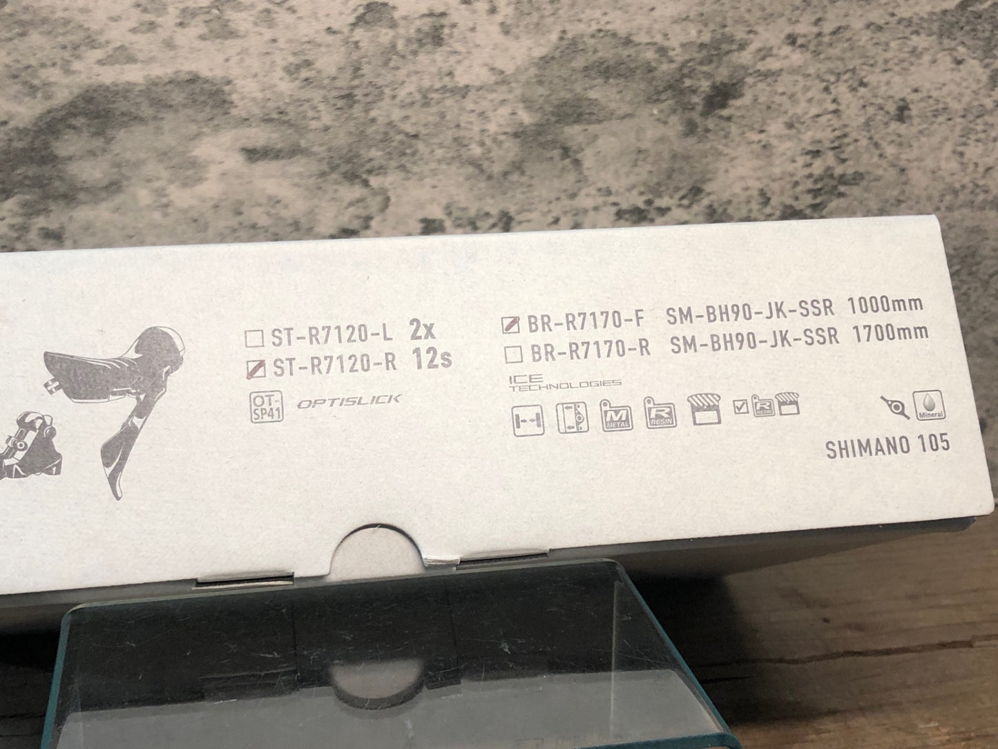 IR383 シマノ SHIMANO 105 ST-R7120 L BR-7170 R STI ディスクブレーキ セット