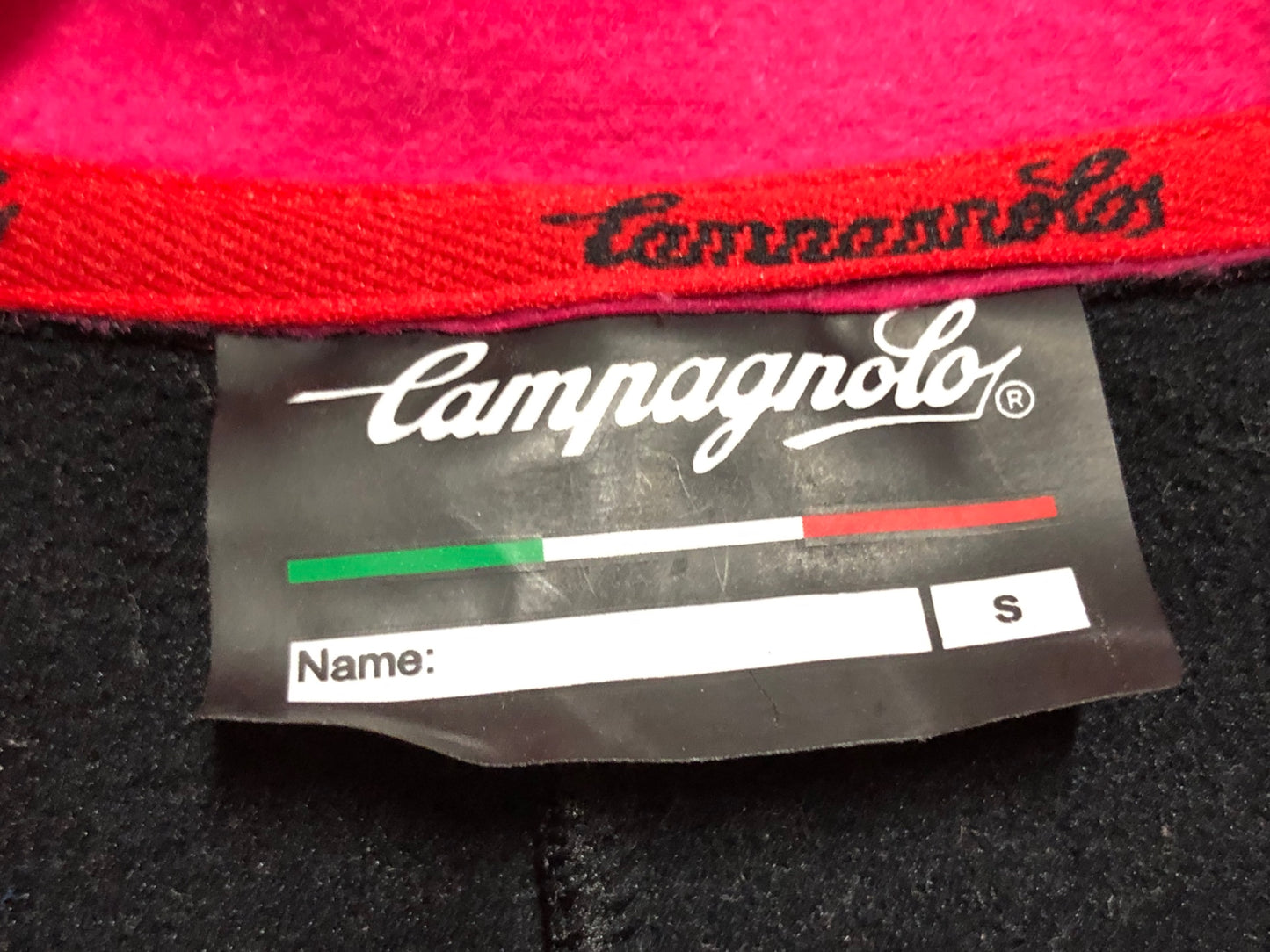 IL903 カンパニョーロ CAMPAGNOLO 長袖 サイクルジャケット 黒 裏起毛 S