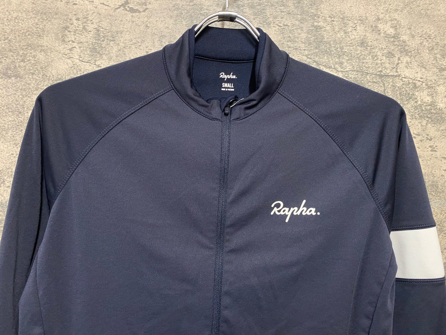 JC894 ラファ Rapha CORE LONG SLEEVE JERSEY 長袖 サイクルジャージ 紺 M 裏起毛