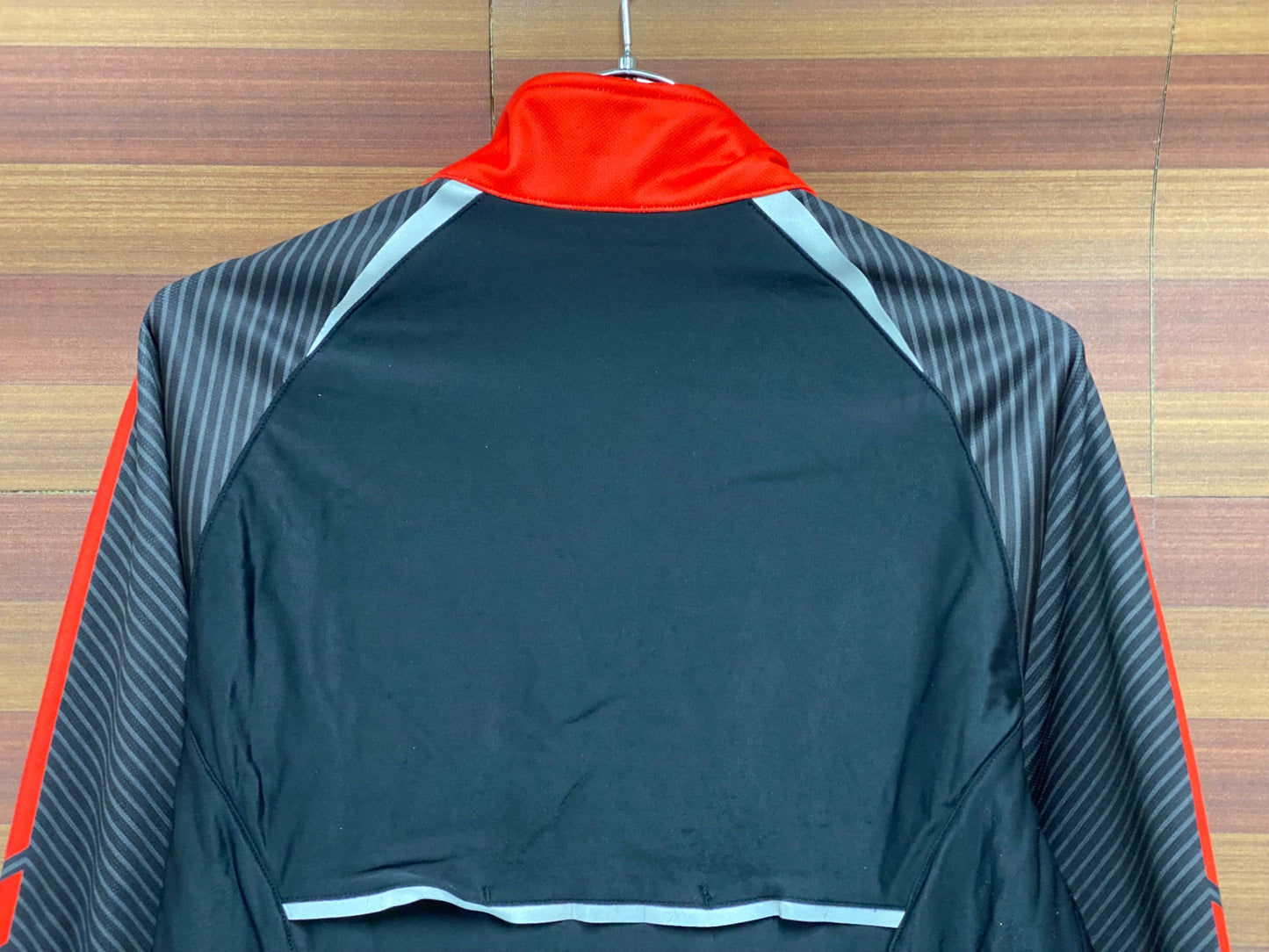 IT849 ファンキア Funkier 長袖 サイクルジャケット 黒 赤 L 裏起毛