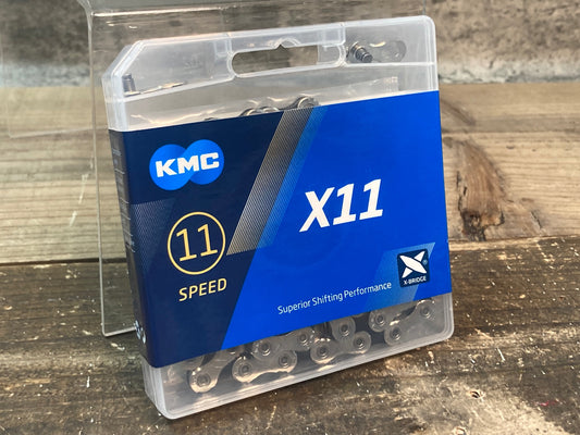 IR665 KMC X11 チェーン 11S 118L シルバー 黒 ミッシングリンク