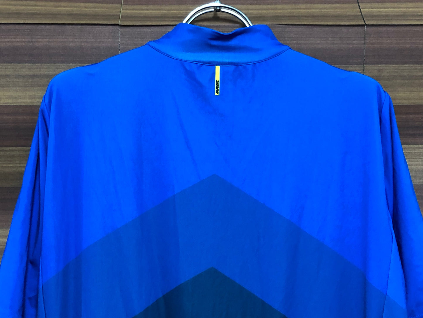 IO966 マヴィック MAVIC コスミック COSMIC 半袖 サイクルジャージ L 青