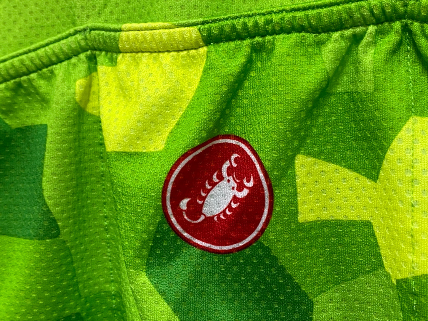 IY206 カステリ CASTELLI 半袖 サイクルジャージ 緑 M