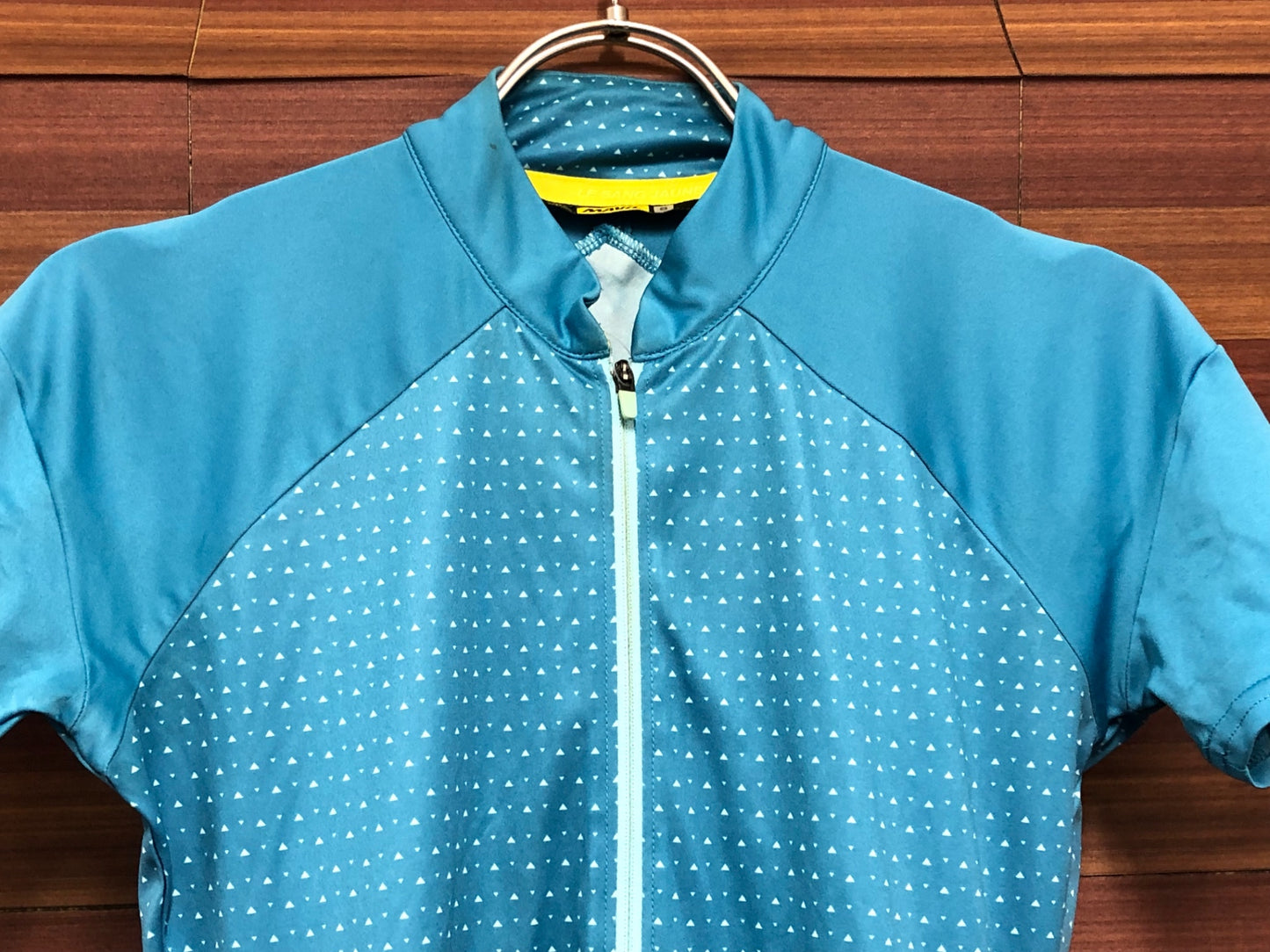 IR903 マヴィック MAVIC 半袖 ハーフジップ サイクルジャージ ターコイズ S