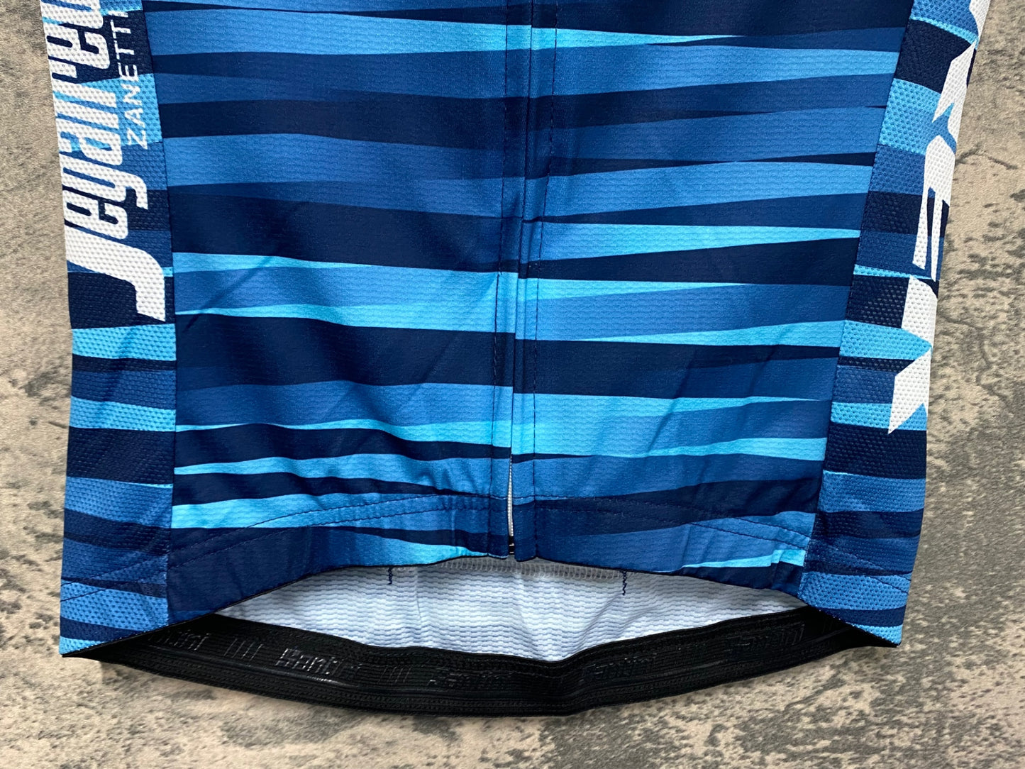 IZ148 サンティーニ Santini 半袖 サイクルジャージ 紺 白 S TREK Segafred