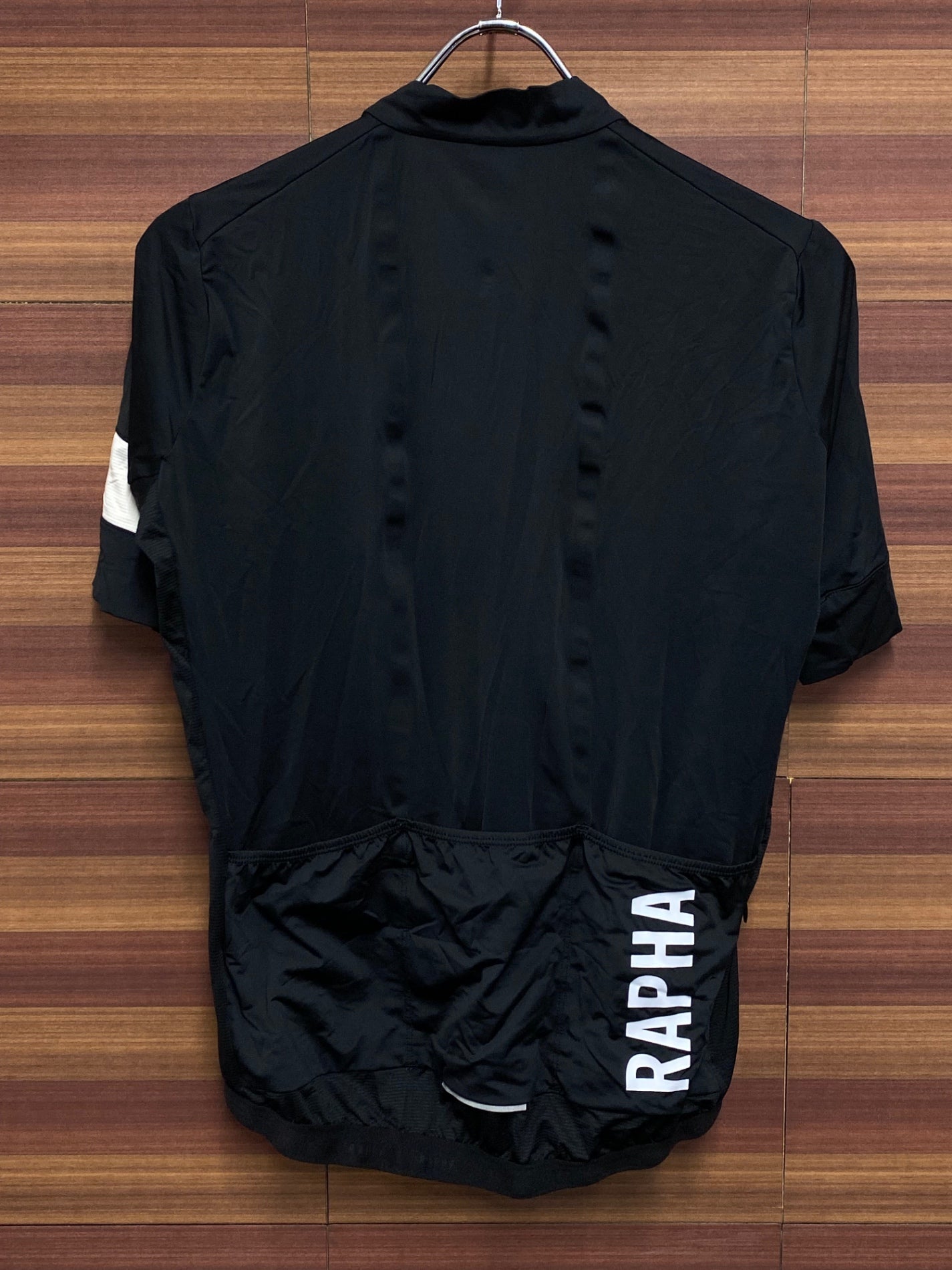IT551 ラファ Rapha PRO TEAM TRAINING JERSEY 2 半袖サイクルジャージ 黒 M 裾ゴム若干の伸び