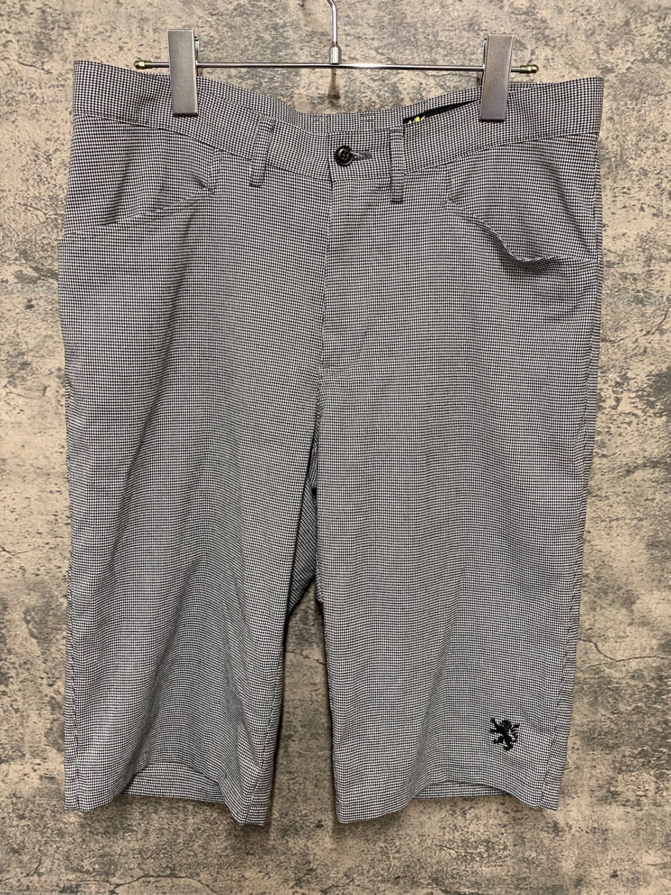 IW306 カペルミュール KAPELMUUR ハーフ サイクルパンツ グレー柄 XL ほつれあり