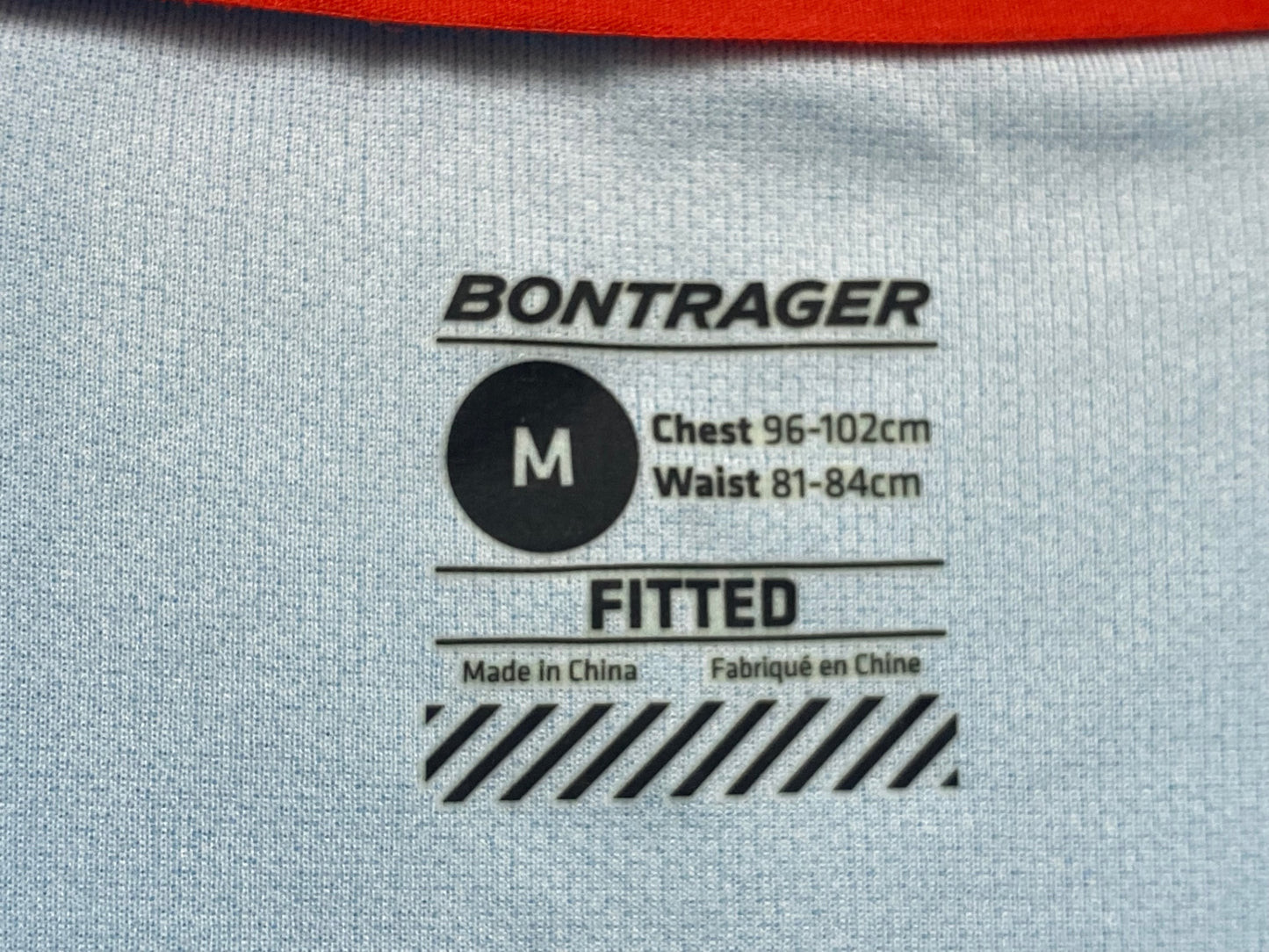 IT498 ボントレガー BONTRAGER 半袖 サイクルジャージ 水色 M