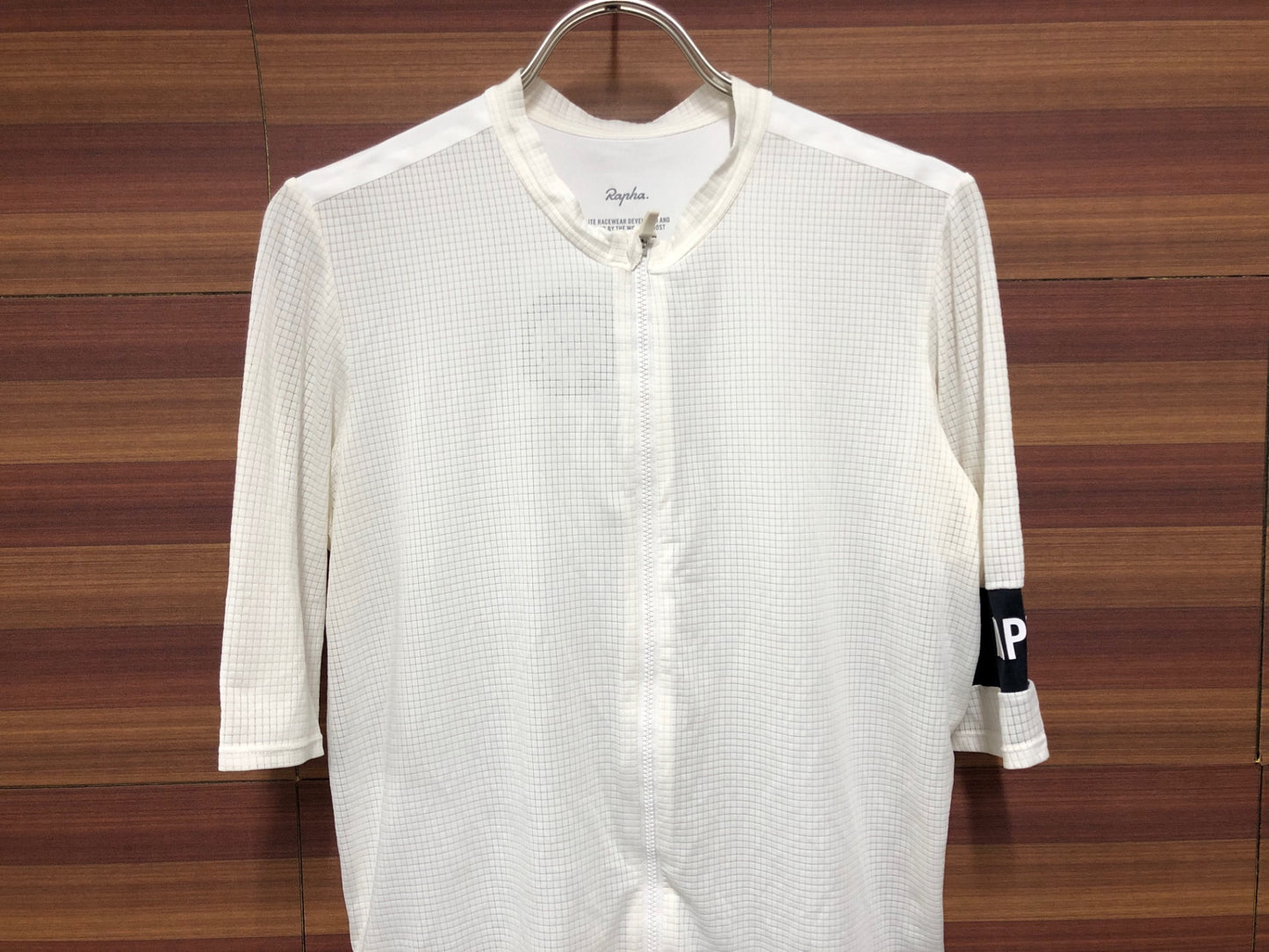 IO438 ラファ Rapha PRO TEAM FLYWEIGHT JERSEY 半袖 サイクルジャージ 白 L